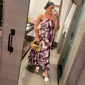 Heat wave printed maxi